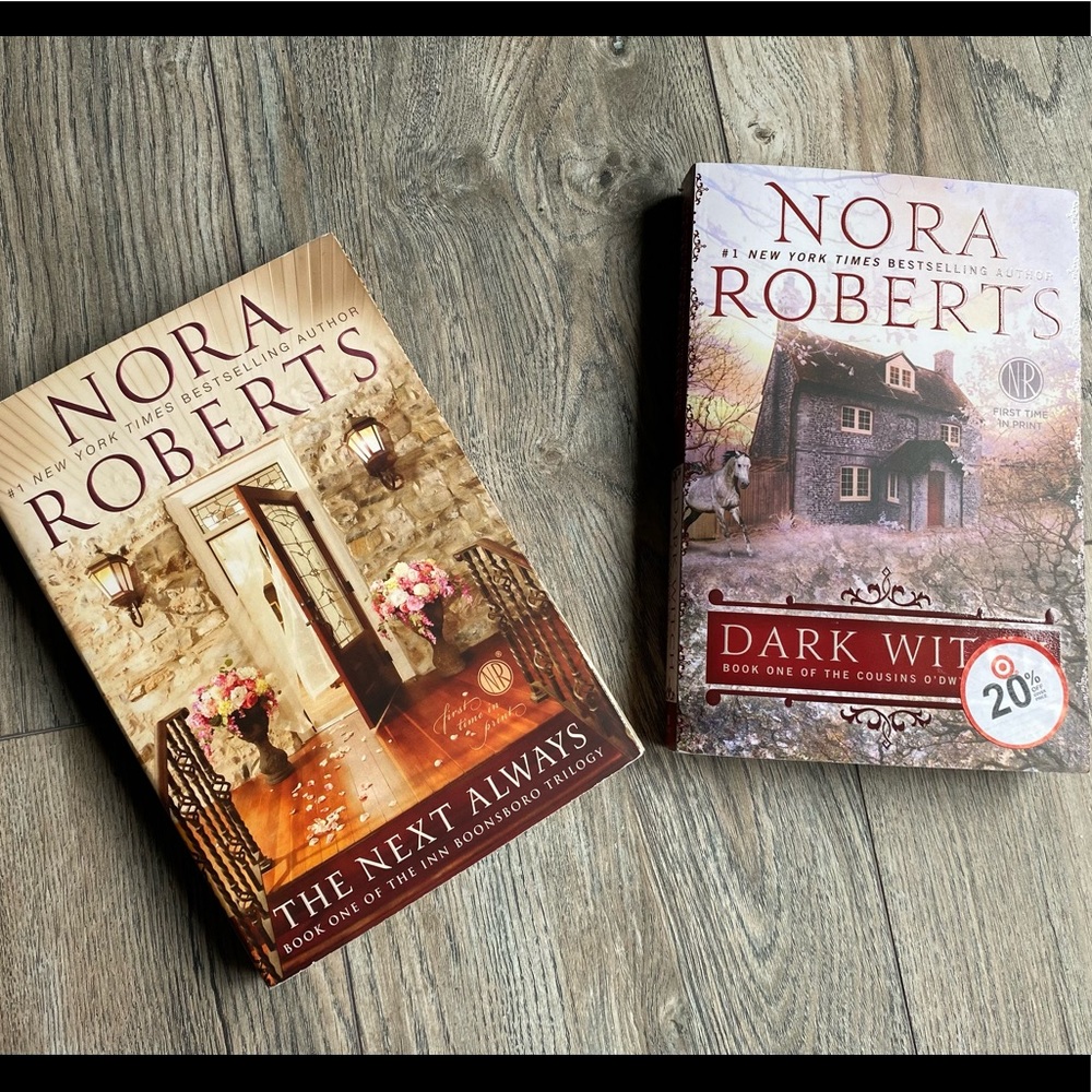 2 Nora Roberts The Next Always & Dark Witch Book Literature Reading Hardcover